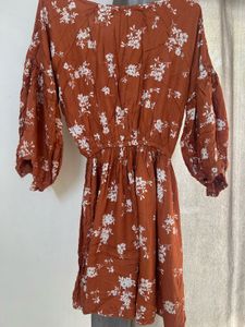Boho Floral Print Dress
