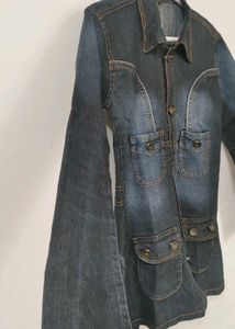 Denim Mini Shirt Dress price 🔻