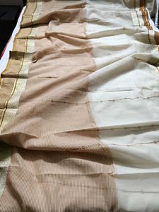 Gold Zari Embroidered Tussar Silk Saree