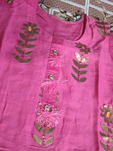 Hot Pink 3-Piece Kurta Set ✨