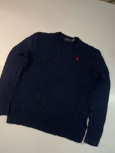 Polo Ralph Lauren Navy Cable Knit Sweater