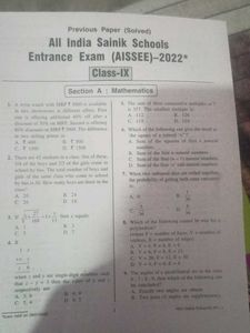 Sainik School Entrance Exam Guide