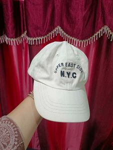 White Upper East Side Cap