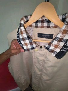 Stylish Beige Bomber Jacket
