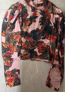 Floral Print Long Sleeve Top