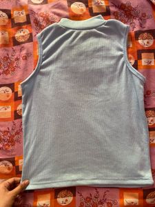 Light Blue Sleeveless Top