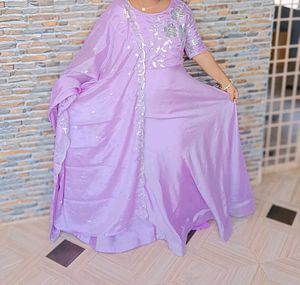 Beautiful Lavender Ethnic Gown