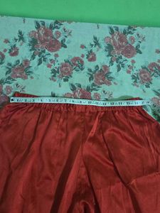 Red Ethnic Palazzo Pants