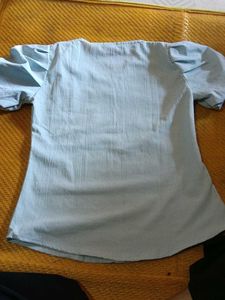 Cute Light Blue Top with Bow