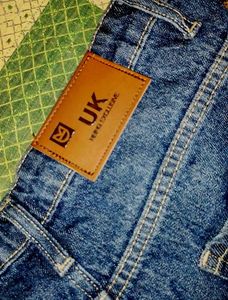 Blue Wash Straight Leg Jeans
