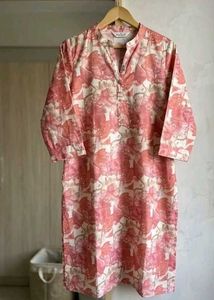 Floral Print Cotton Kurta