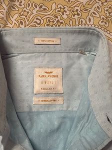 Men's Light Blue Patterned Shirt