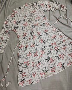 Floral Print Midi Dress/ short kurti