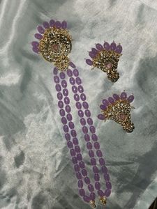 Lavender Pearl Necklace
