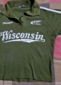 Green Wisconsin Polo T-Shirt