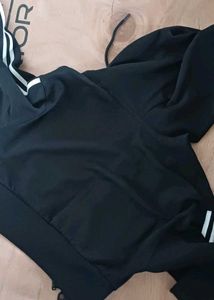 Zudio Black Zipper Hoodie