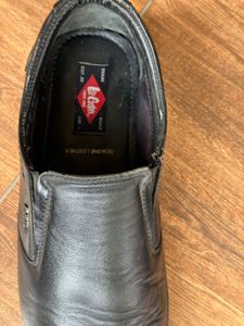 Lee Cooper Black Leather Loafers
