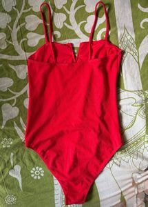 Women's Red Bodysuit