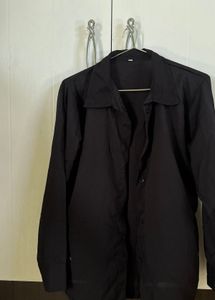 Classic Black Button-Up Shirt