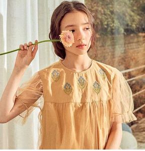 Girls Embroidered Summer Dress