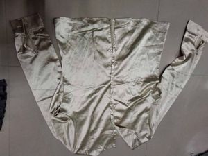 Satin Button-Up Blouse