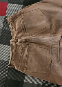 Brown Cargo Wide-Leg Pants