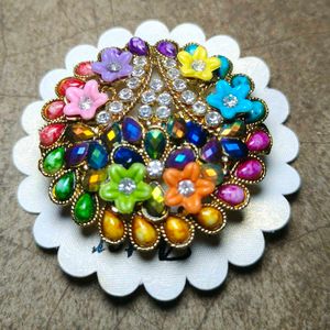 Multicolor Flower Hair Clutcher
