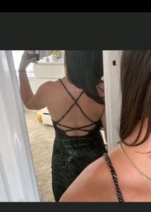 black sparkly dress