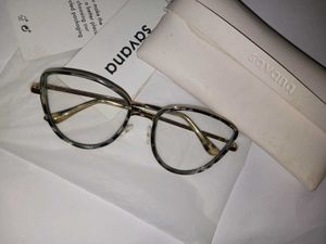 Leopard print plain eyeglasses