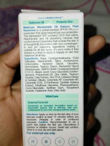 WishCare Niacinamide Oil Balance Fluid Sunscreen