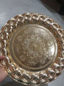 Fruit Basket And Golden Plate