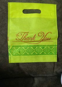 Bright Yellow "Thank You" Bag