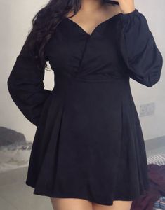 Stylish Black Off-Shoulder Mini Dress