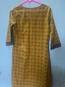 Stylish Olive Green Printed Kurta