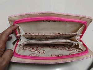 Cute Pink Textured Wallet