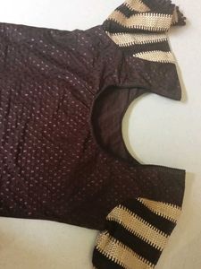 Elegant Lace &amp; Striped Blouse Set