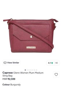 Maroon Crossbody Handbag