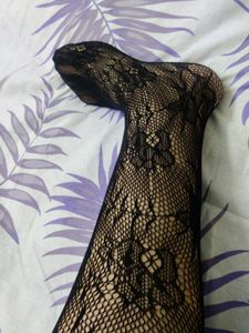 High Waist Grid Net Style Stockings