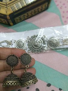 Choker And Jhumka Earring Set