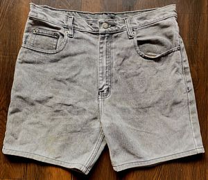 Grey Denim Shorts