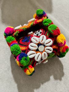 Boho Multicolored Cowrie Shell Bracelet