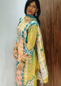 Brand new Beautiful Green & Yellow Kurta Set