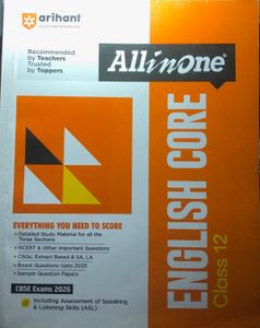 Arihant All in One English Core Class 12