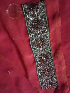 A Rust Colour Dress Material.