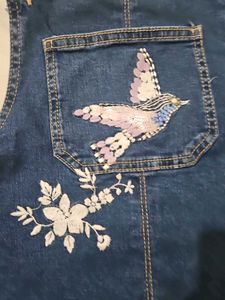 Cute Denim Overall Dress