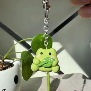 Clay Frog Keychains 🐸🩷
