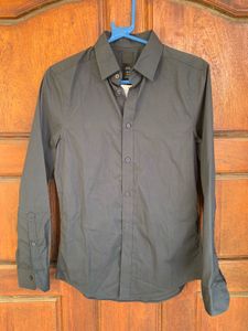 Men's Grey Long Sleeve Shirt