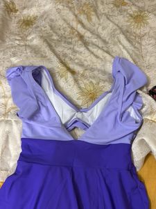 Stylish Two-Tone Swim Dress