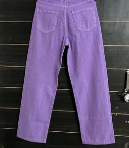 PURPLE WIDE LEG JEANS