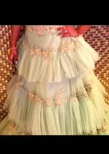 Sea Green Engagement/ Reception Gown -36"